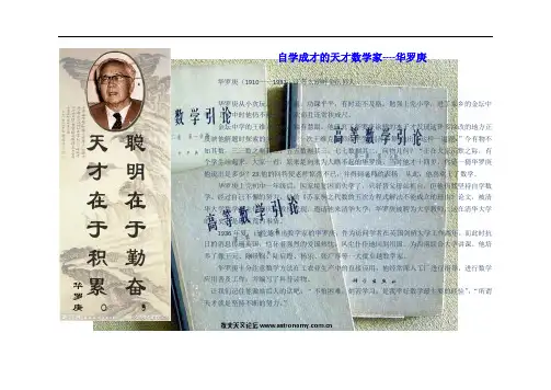 自学成才的天才数学家