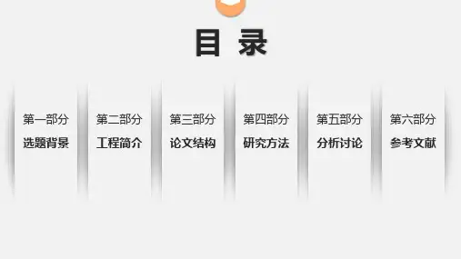 工程管理毕业答辩ppt