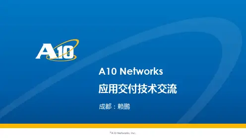A10负载均衡技术交流-渠道v1.2