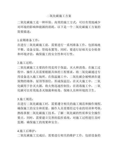 二氧化碳施工方案