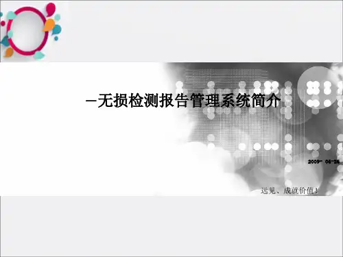 无损检测数据管理系统