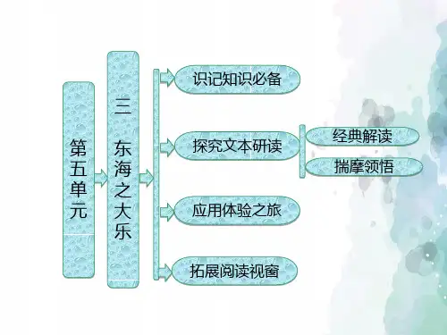 人教新课标版语文高二选修先秦诸子选读课件 第五单元三 东海之大乐