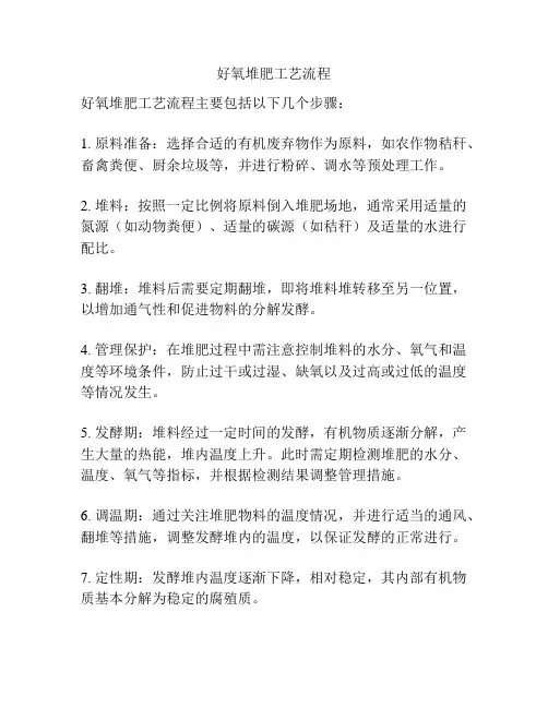 好氧堆肥工艺流程
