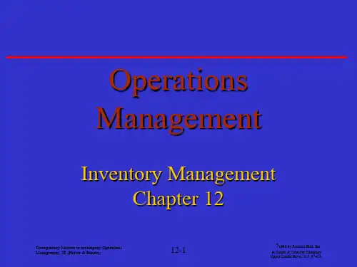 InventoryManagement运营管理英文版