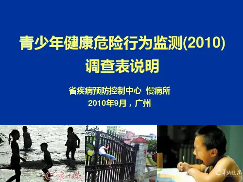 中国青少年健康相关行为调查问卷