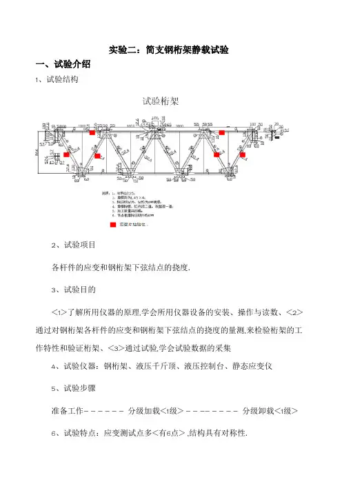 简支钢桁架静载试验--2