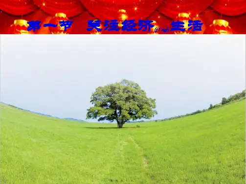 八年级道德与法治上册 第三单元 我们的经济生活 第一节 关注经济生活课件2