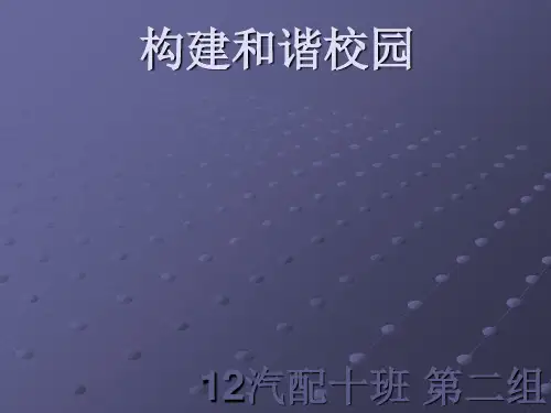 和谐校园-经典PPT