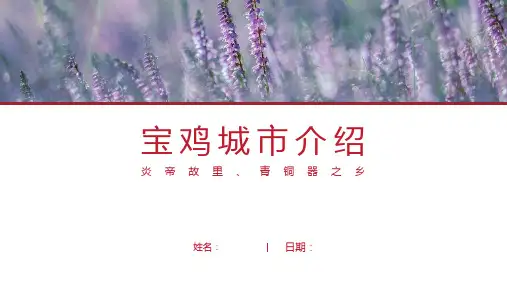 宝鸡介绍-宝鸡简介PPT(经典版)
