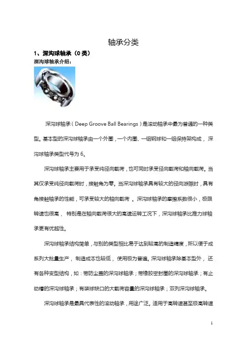 轴承分类