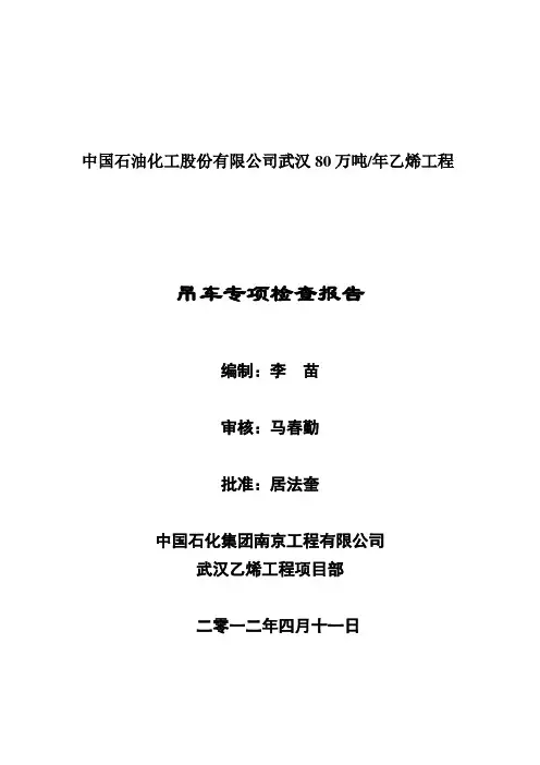 411吊车检查报告