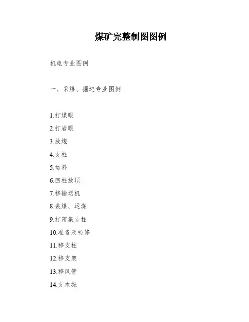 煤矿完整制图图例