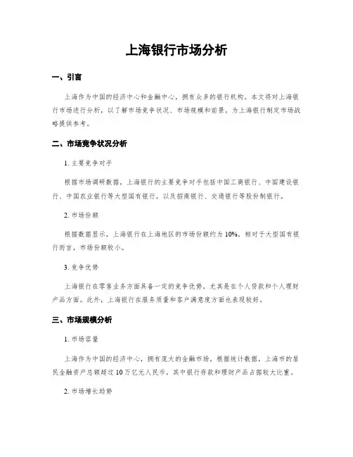 上海银行市场分析