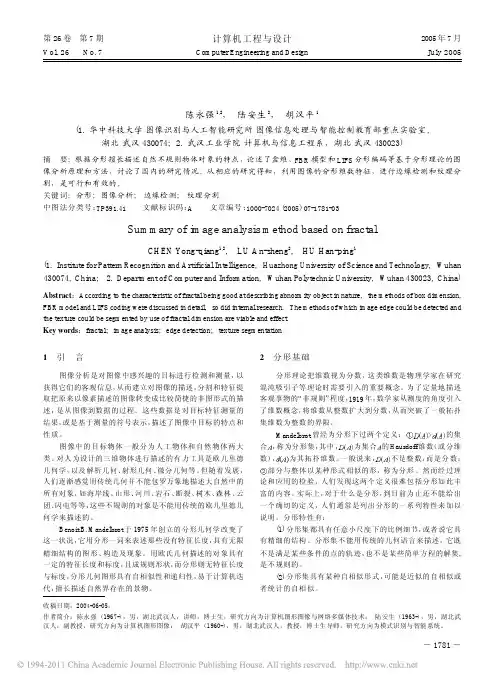 基于分形的图像分析方法综述