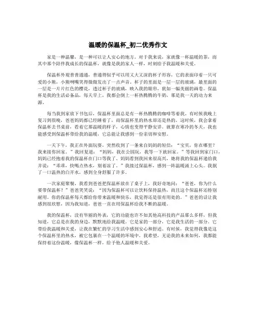 温暖的保温杯_初二优秀作文