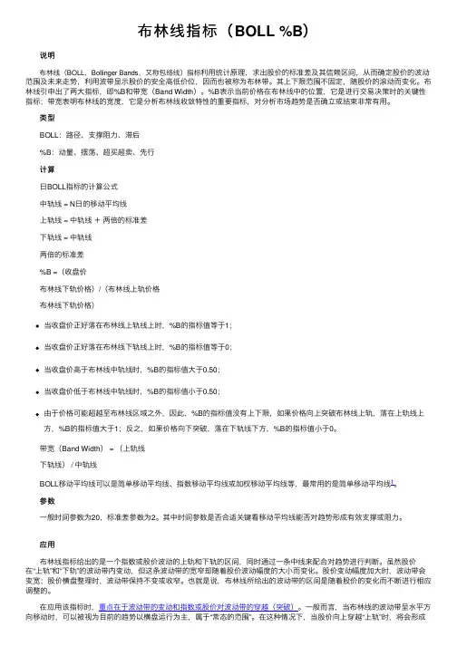 布林线指标（BOLL