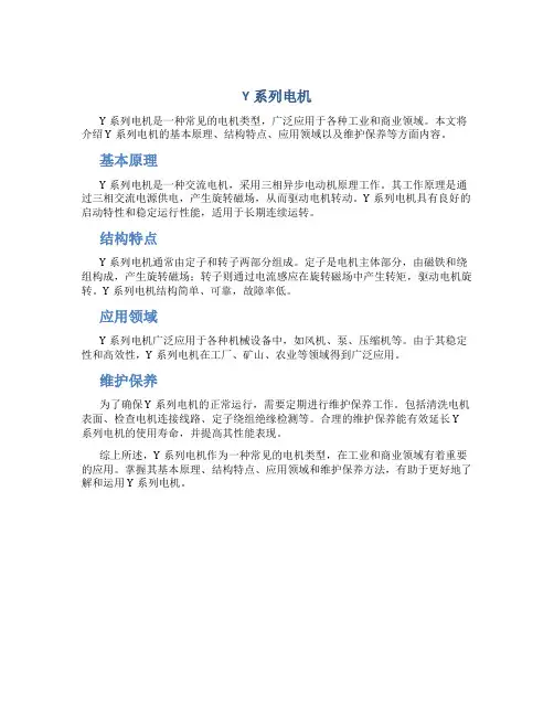 y系列电机