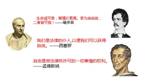 7.1自由平等的真谛 课件(33张PPT)  -2022-2023学年部编版道德与法治八年级下册