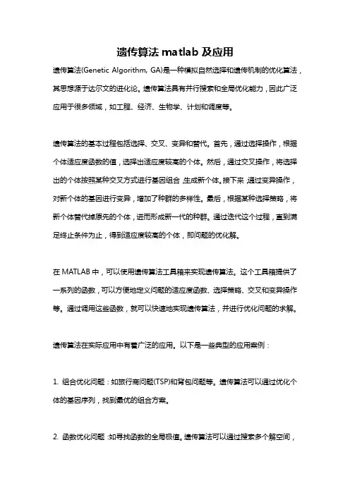 遗传算法matlab及应用