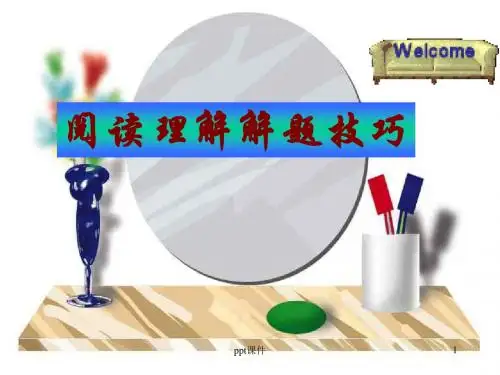 中考英语阅读理解解题技巧  ppt课件
