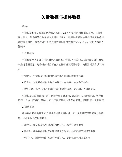 矢量数据与栅格数据