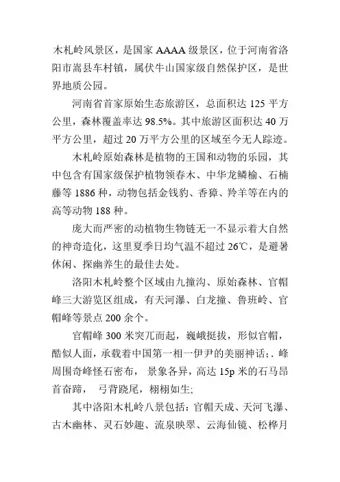 木札岭简介1