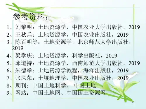 土地资源第一章PPT课件