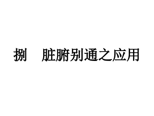 董氏奇穴相关理论PPT课件