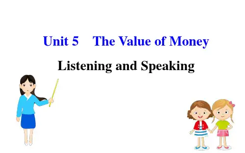 人教版新教材必修三Unit 5 Listening and Speaking(英语)精品使用课件