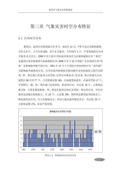 温州市气象灾害防御规划(台风部分)