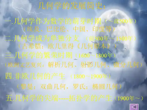 几何学的发展简史PPT教学课件