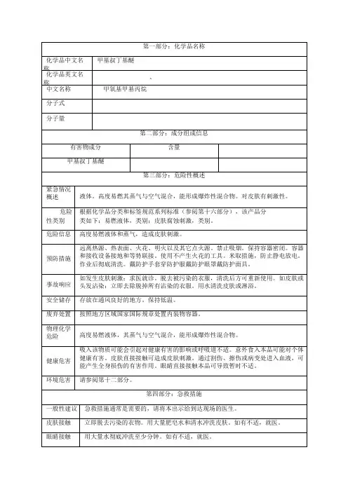 甲基叔丁基醚