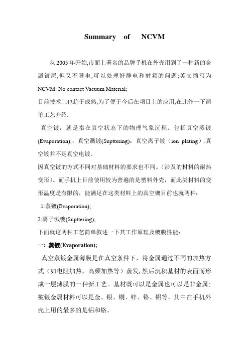 Summary  of   NCVM