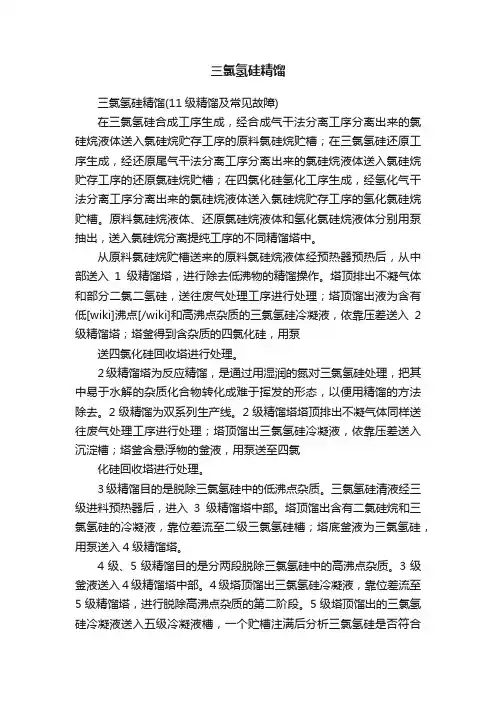 三氯氢硅精馏
