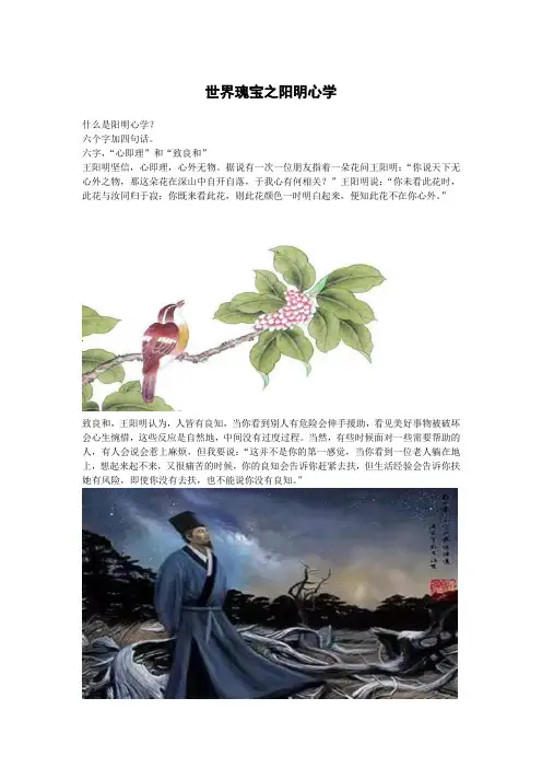 世界瑰宝之阳明心学