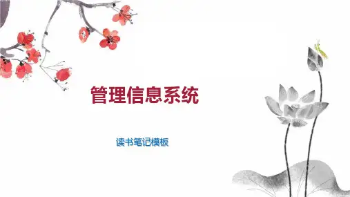 《管理信息系统》读书笔记模板