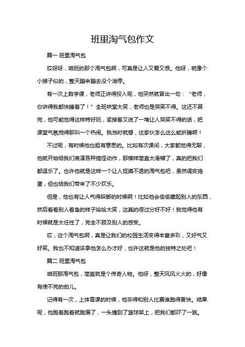 班里淘气包作文