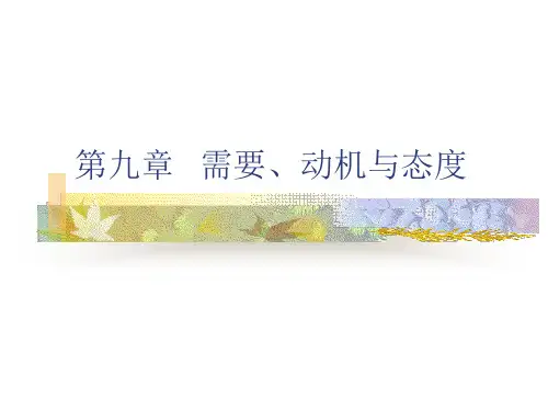 需要动机与态度剖析