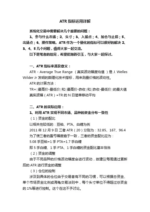 ATR指标运用详解