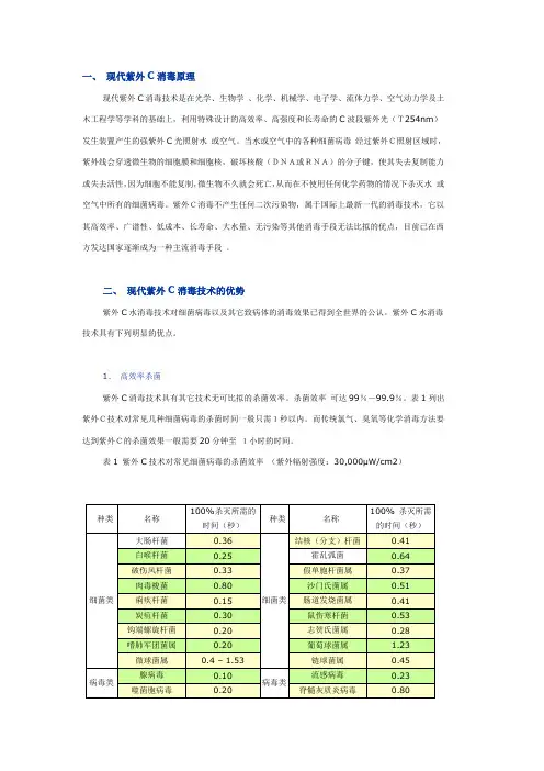 紫外线消毒原理