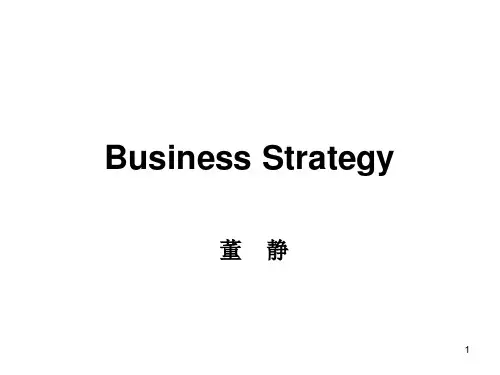 businessstrategy企业战略管理英文版(上海财经大学董
