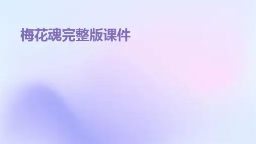 梅花魂完整版课件PPT