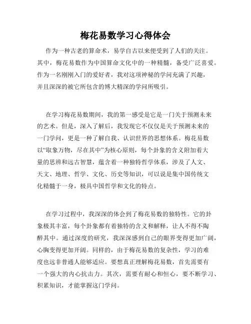 梅花易数学习心得体会