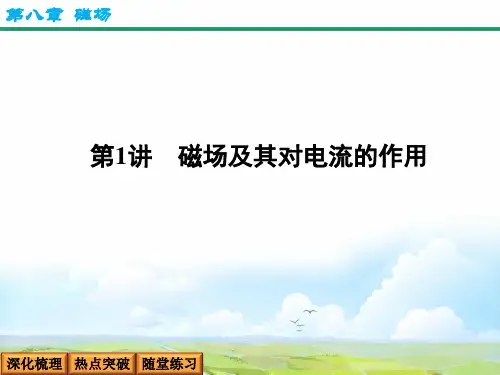 高考物理一轮复习3：8-1 磁场的描述 磁场对电流的作用优质课件