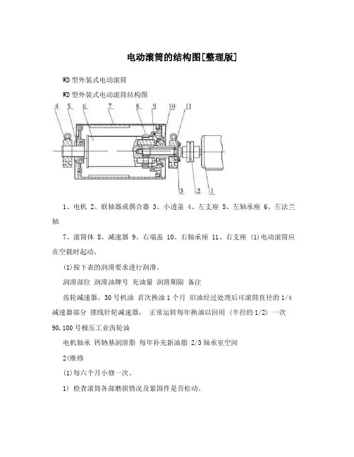 电动滚筒的结构图[整理版]