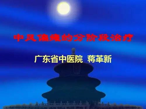 中风偏瘫治疗PPT课件