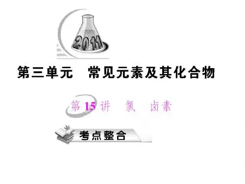 常见元素及其化合物