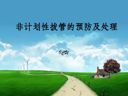 非计划性拔管的预防及处理ppt课件