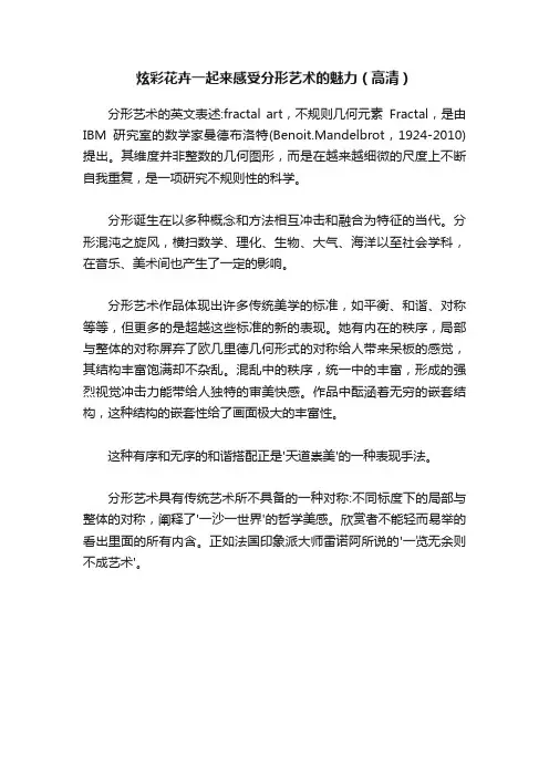 炫彩花卉一起来感受分形艺术的魅力（高清）