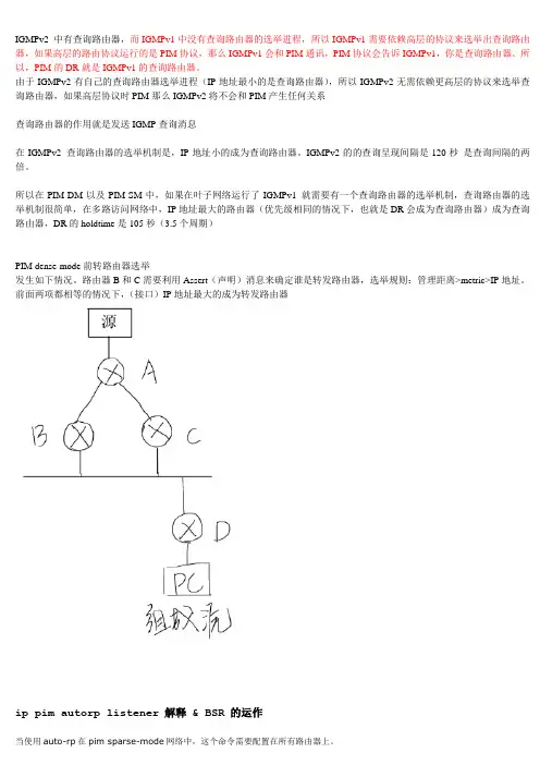 组播自我理解
